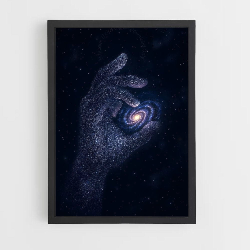 Poster Galaxie entre les Doigts (vue 2)